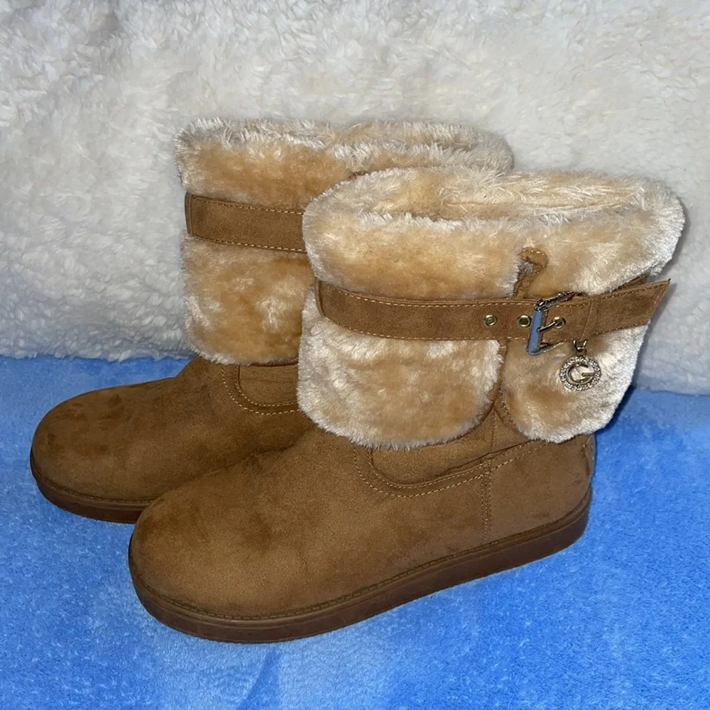 NWOT. G by Guess Women’s Adlea Medium Brown Boots. Size 7M - Picture 1 of 7